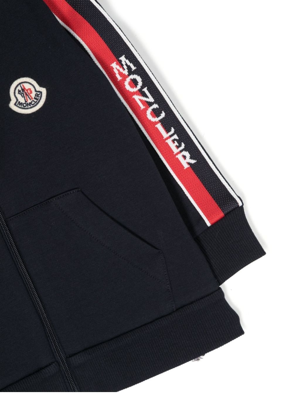 Moncler kids sweatshirt  Stylish zip-up jacket for boys by Moncler Kids, perfect for any occasion.