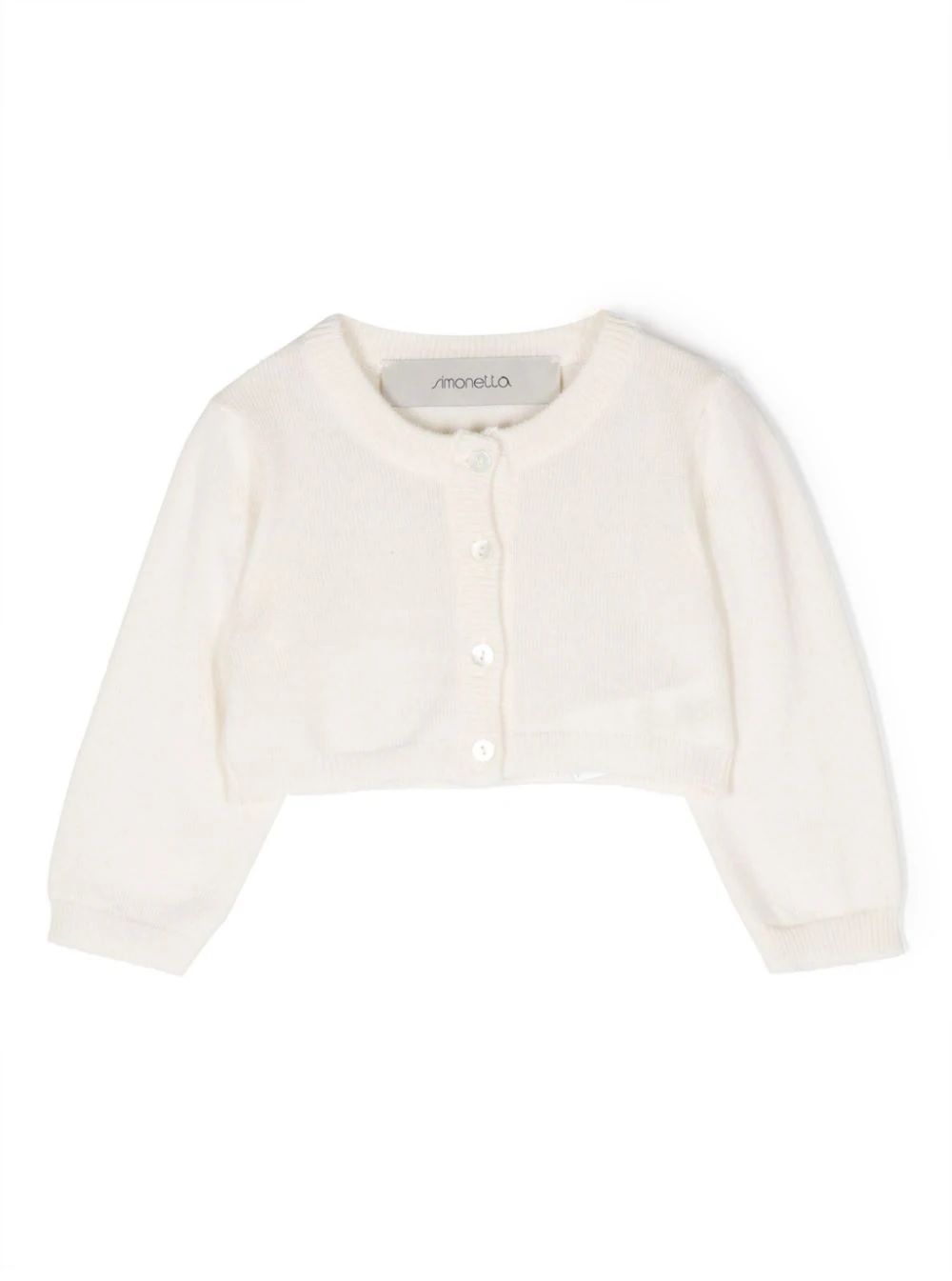SIMONETTA KIDS Knit Cardigan Keep her warm in style with this SIMONETTA KIDS knit cardigan for kids. Perfect for any occasion.