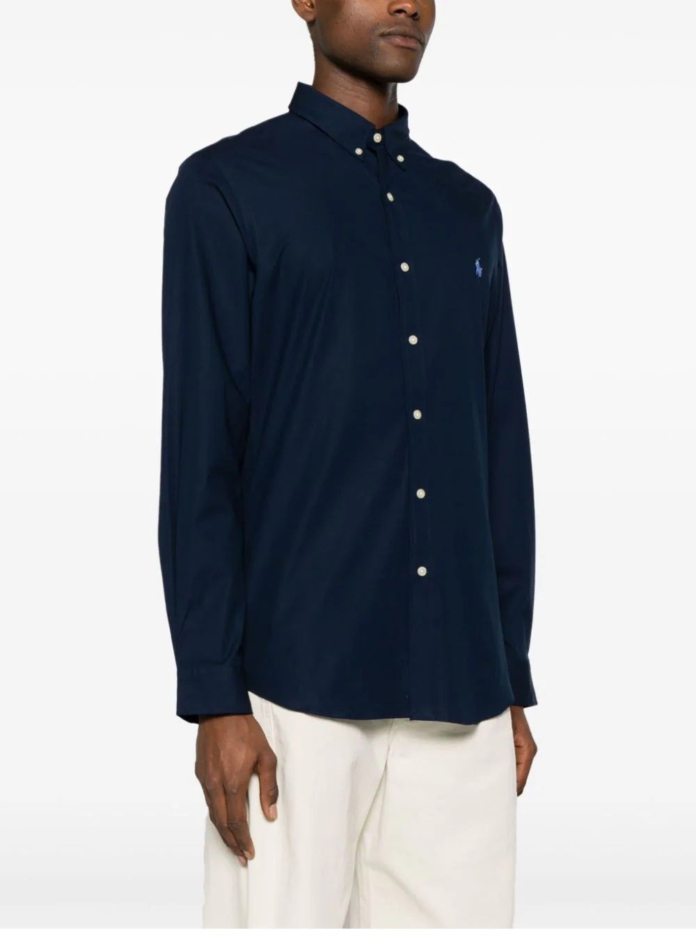 Men's Ralph Lauren Long Sleeve Shirt Look sharp in this men's long sleeve sport shirt from Ralph Lauren.