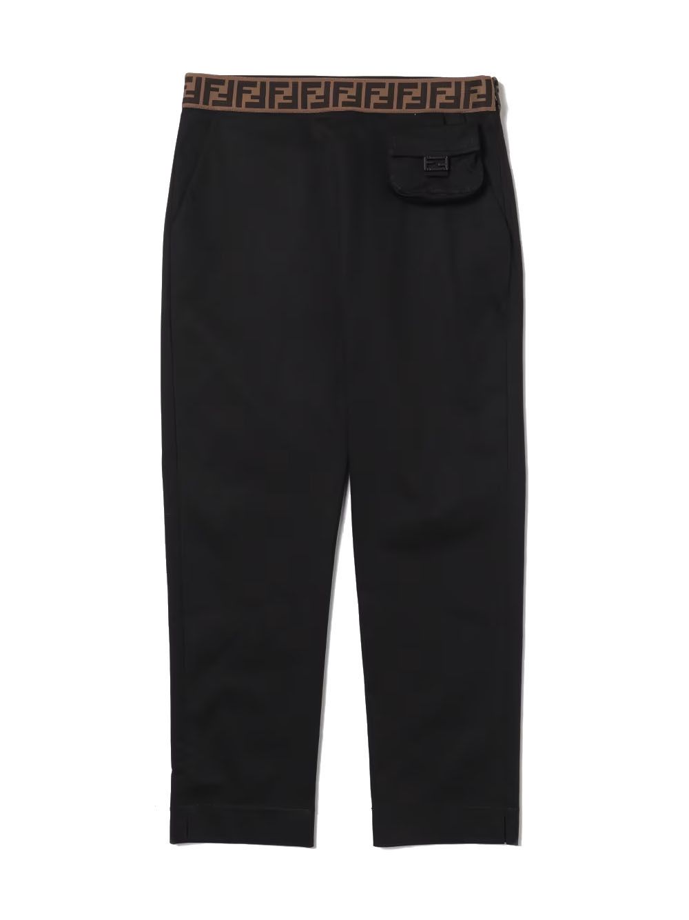 FENDI KIDS Pantaloni in gabardine  Pantaloni eleganti in gabardine per bambini - FENDI KIDS