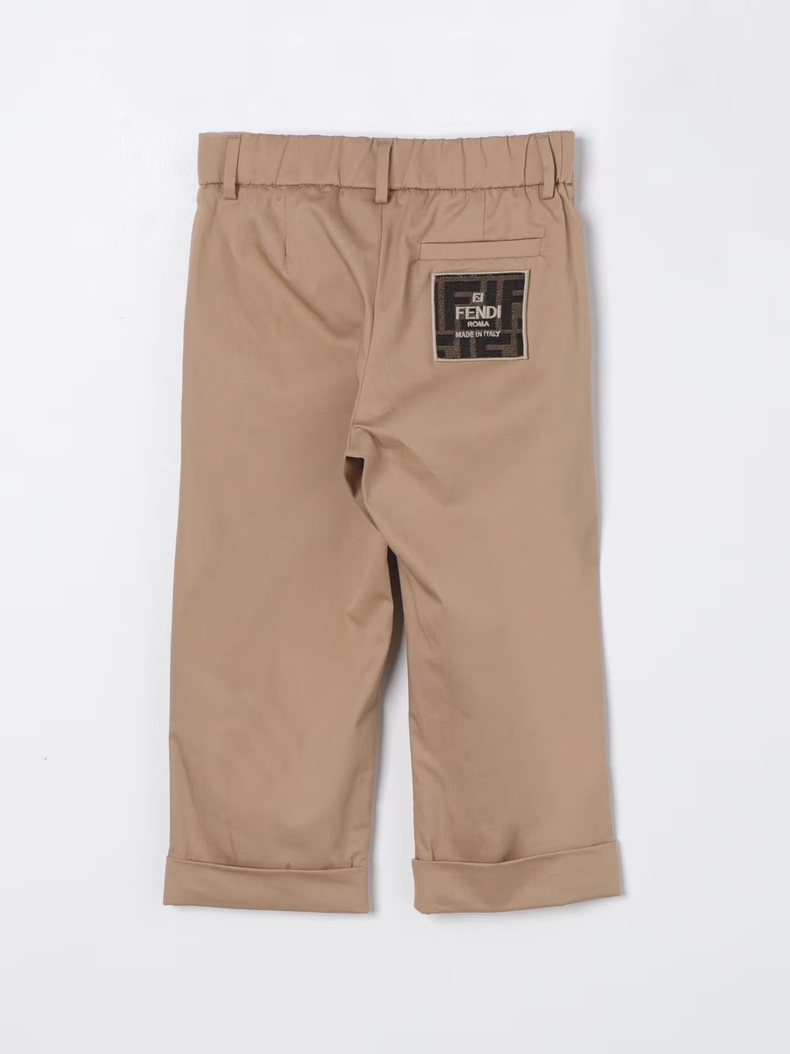 FENDI KIDS Gabardine Pants  Stylish Gabardine Pants for Kids by FENDI KIDS