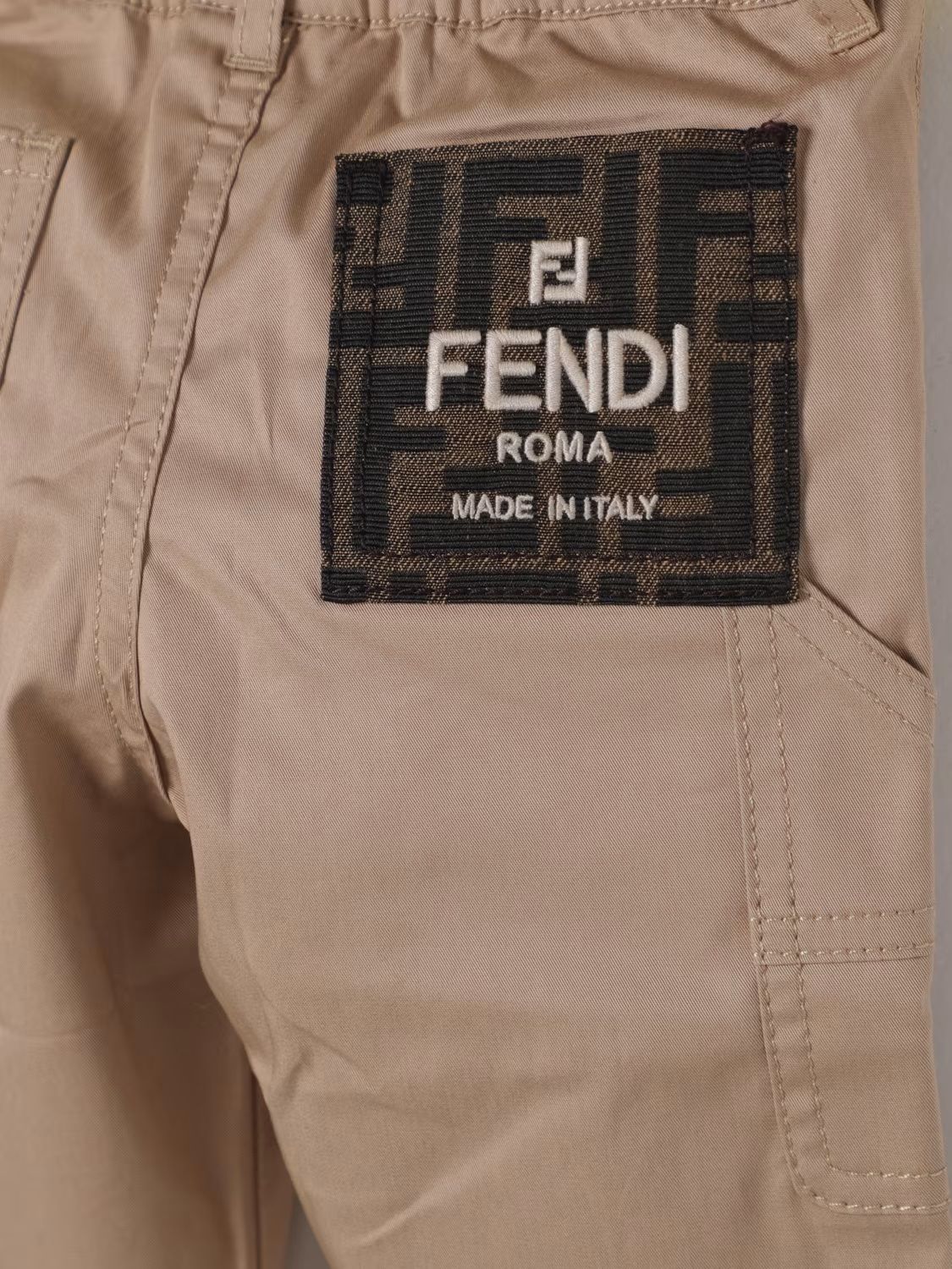 FENDI KIDS Gabardine Pants  Stylish Gabardine Pants for Kids by FENDI KIDS - Perfect for Any Occasion