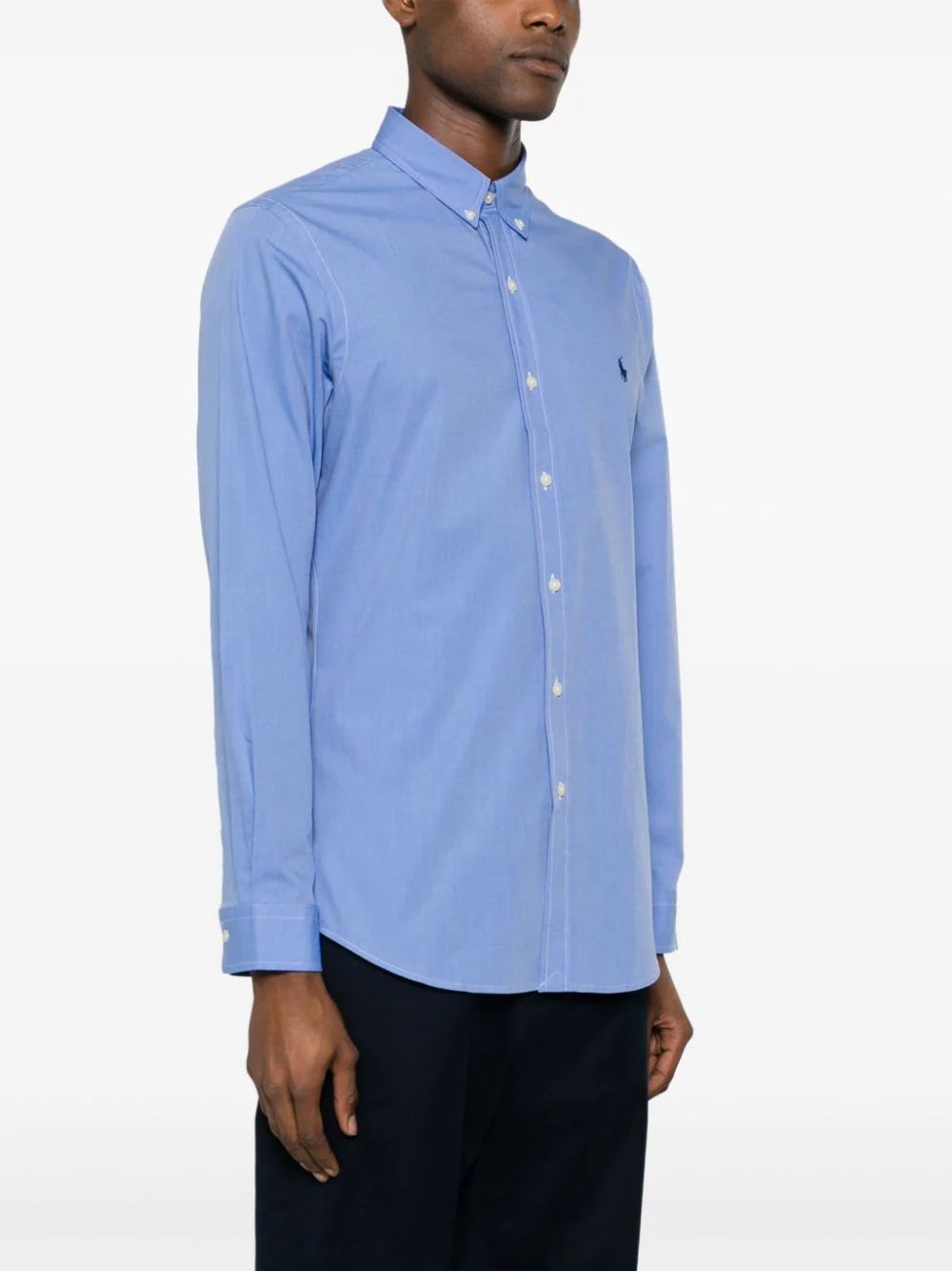 Men's Ralph Lauren Shirt Upgrade your wardrobe with a classic long sleeve sport shirt for men by a renowned brand.