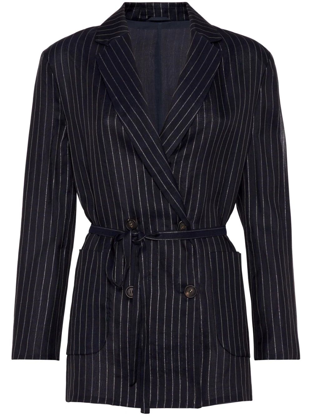 BRUNELLO CUCINELLI Women's Jacket  Timeless elegance meets luxury in this M/L jacket by a top fashion brand.