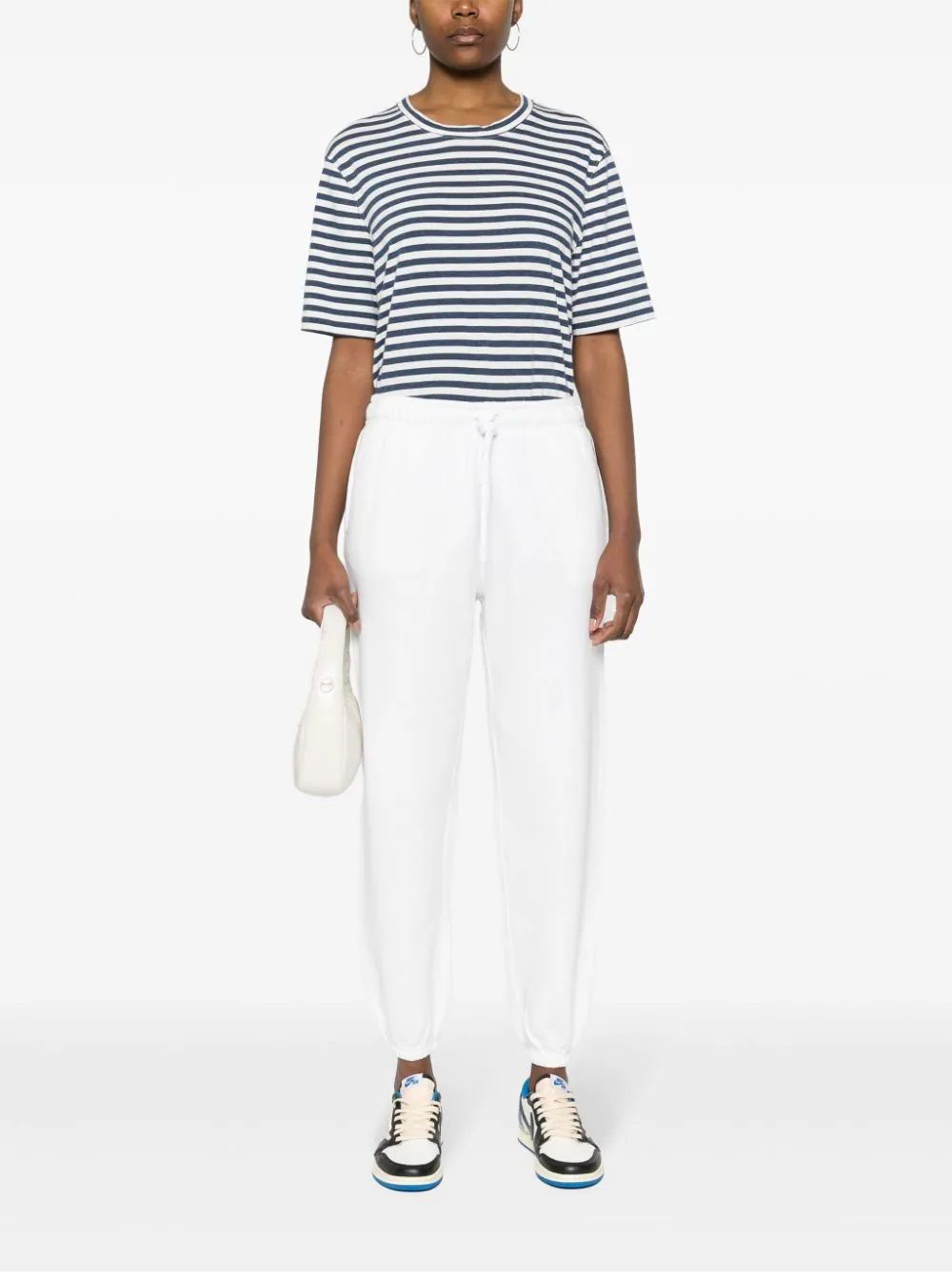 Ralph Lauren Women's pants Stylish and comfortable athletic ankle pants for women by a renowned brand. Made with 83% cotton and 17% polyester for the perfect fit. From the CARRY OVER season.