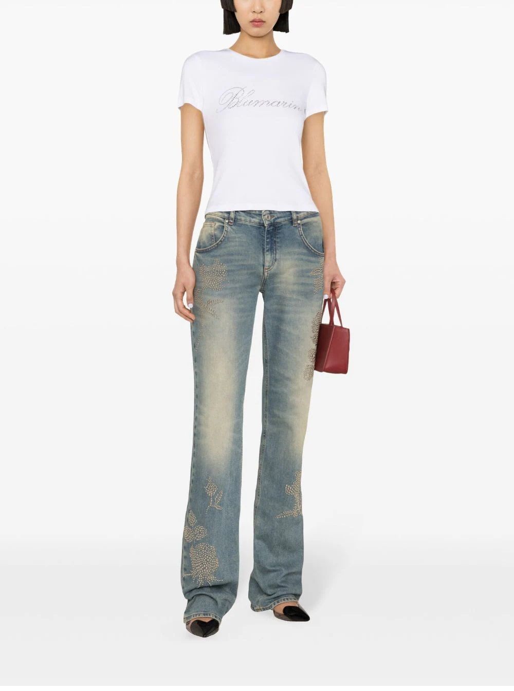 BLUMARINE Woman T-Shirt Effortlessly chic BLUMARINE logo tee for women. Perfect for any stylish wardrobe. Shop now!