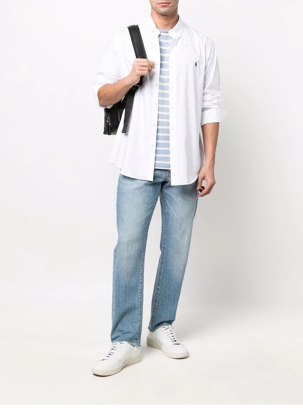 Ralph Lauren Men's Shirt  Stylish and comfortable men's sport shirt from a top brand, perfect for any season. Made with 91% cotton and 9% elastane for a great fit. Shop now!