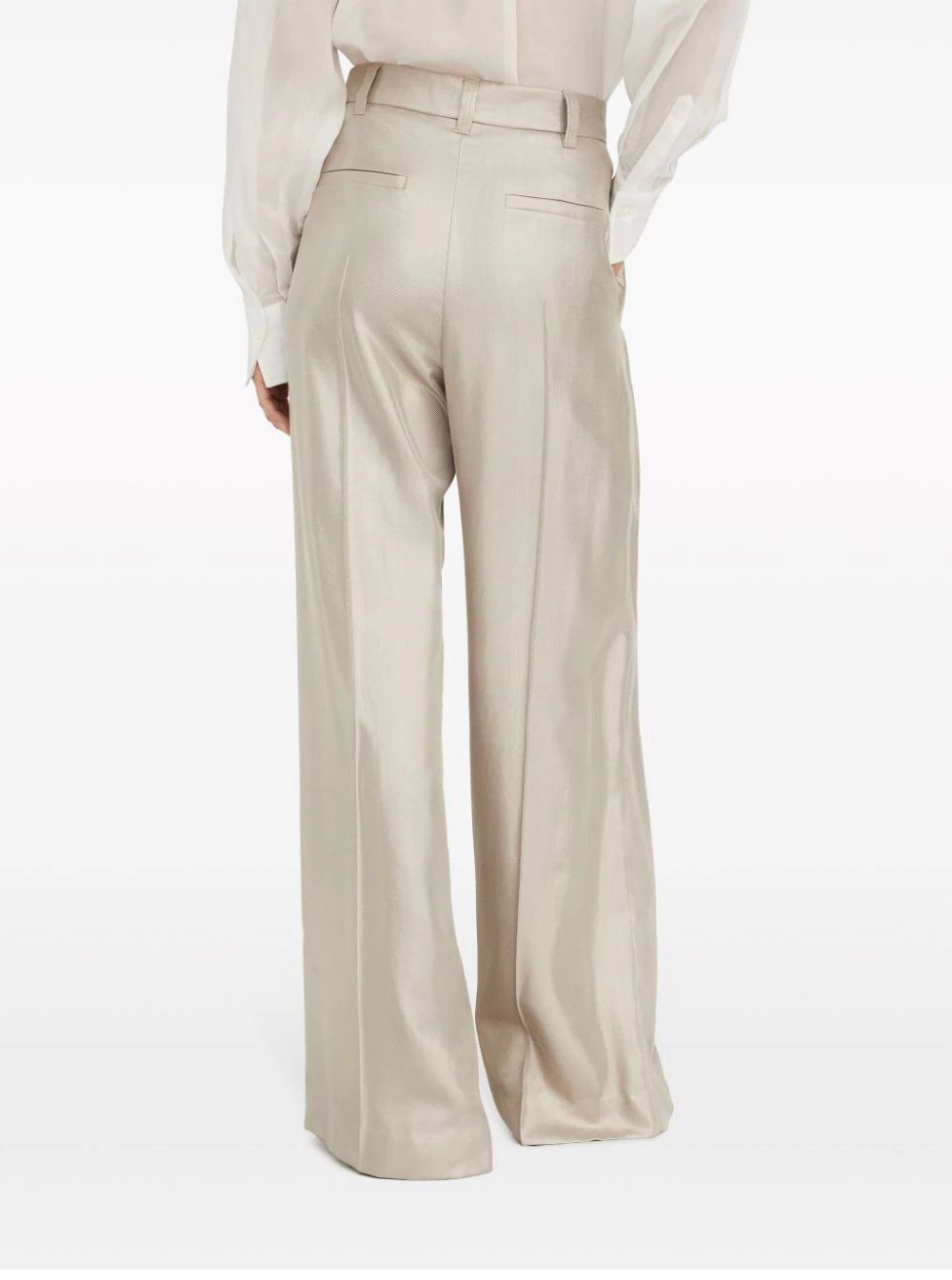 BRUNELLO CUCINELLI pants for woman Effortlessly chic pants from luxury brand's SS24 collection. Made with 89%VI and 11%PA for a stylish and comfortable fit. Perfect for the modern woman.