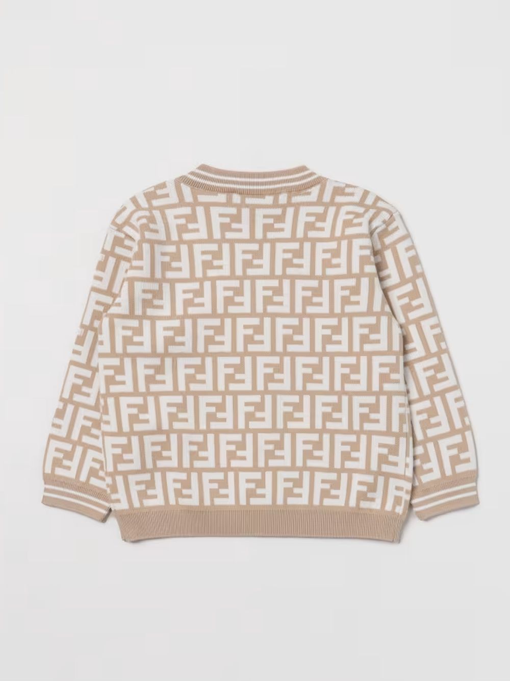 FENDI KIDS CARDIGAN FF Eleganti maglieria FENDI per ragazze - Collezione SS24