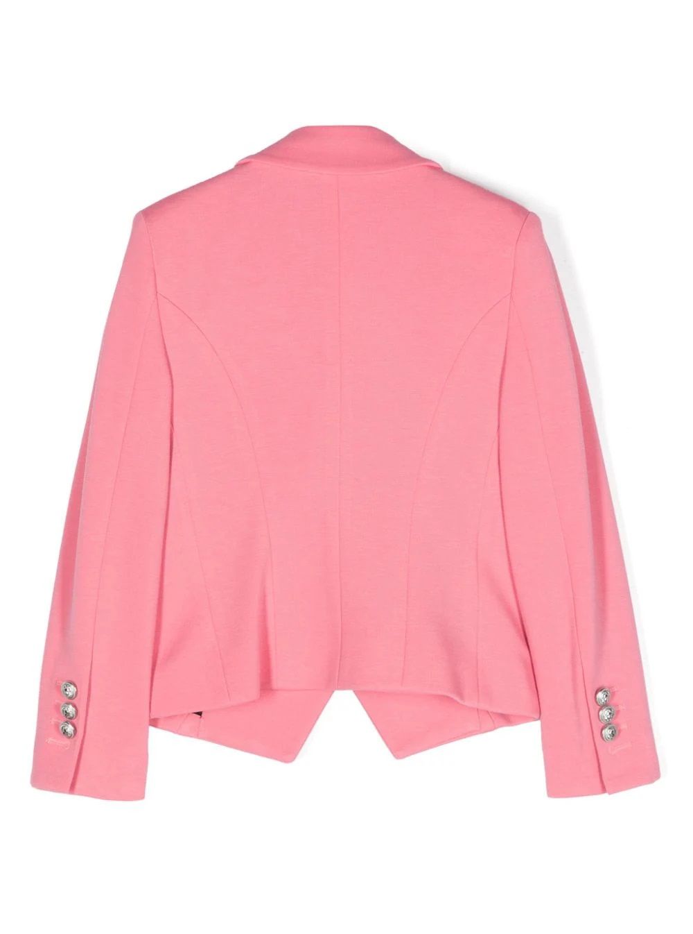 BALMAIN KIDS Jacket for Girls  Stylish BALMAIN KIDS Jacket for Girls - FW24 Collection - Elevate your little girl's wardrobe with this chic jacket from BALMAIN KIDS. Made with a blend of viscose, polyamide, and elastane, it's perfect for the FW24 season.