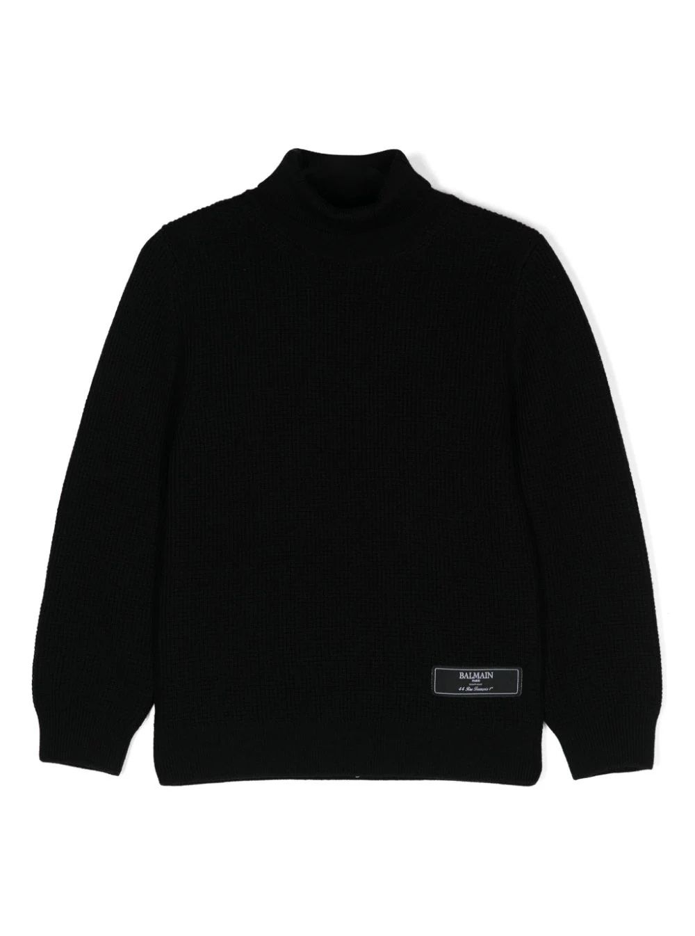 BALMAIN KIDS Boy's Knitwear Stay warm and stylish with our FW24 Balmain Kids Jumper. Made from 100% virgin wool, this knitwear is perfect for boys. Shop now!