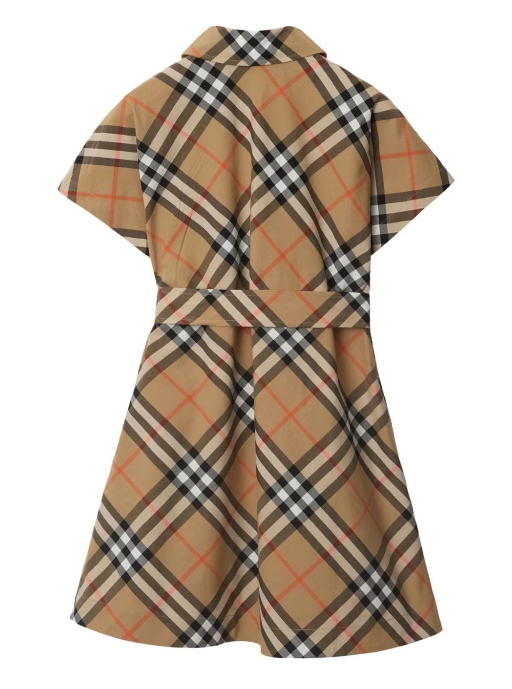 BURBERRY KIDS Dress Stylish and comfortable 100% cotton dress from BURBERRY KIDS FW24 collection for girls.