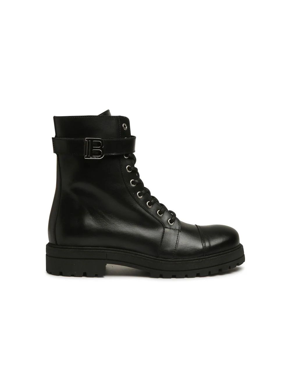 BALMAIN KIDS Leather Boots for Girls  Upgrade your girl's shoe game with BALMAIN KIDS' FW24 Leather Boots. 100% leather for style and durability. Shop now!