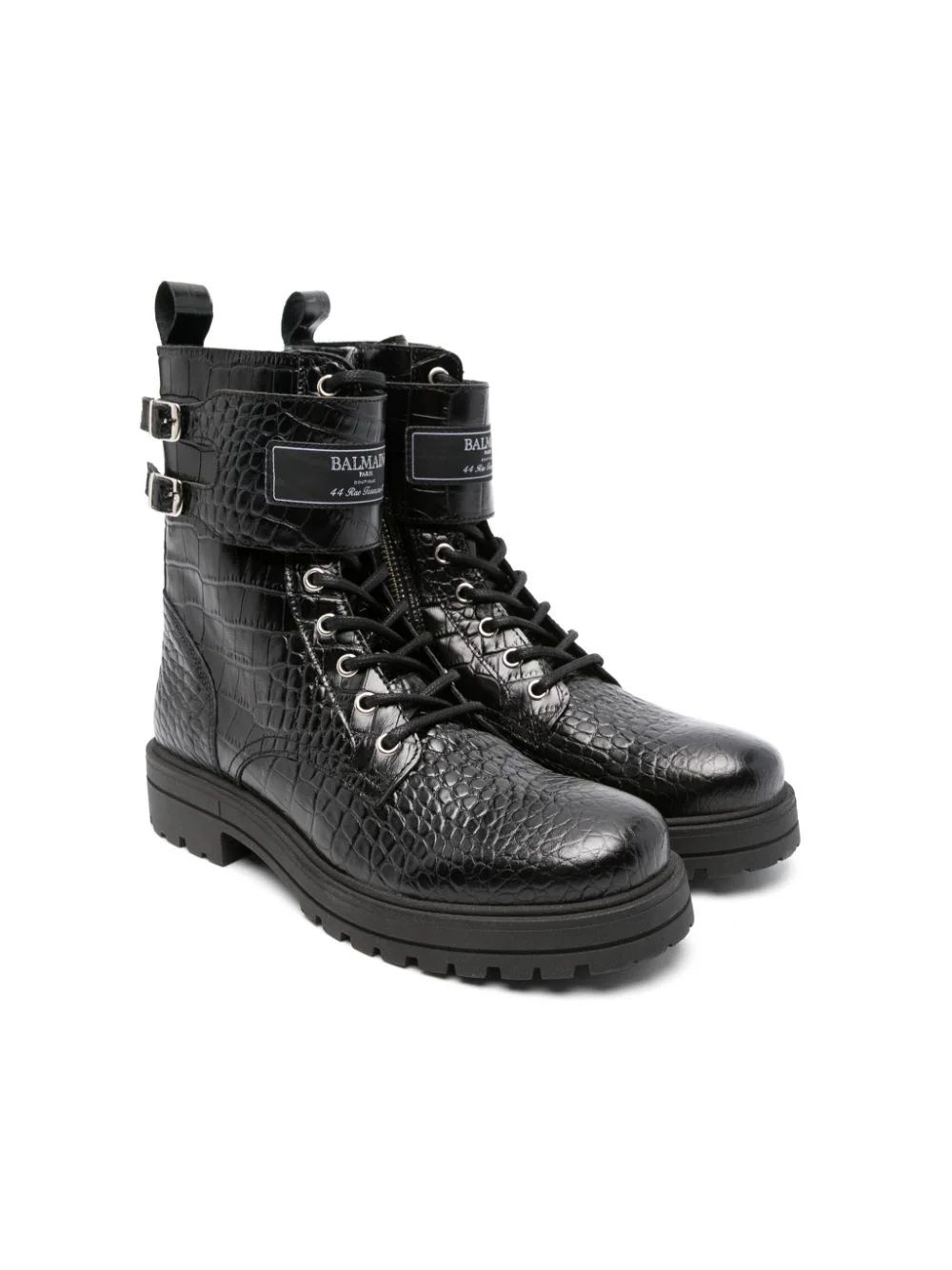 BALMAIN KIDS Stivali in pelle   Aggiorna il guardaroba delle scarpe della tua ragazza con gli stivali in pelle FW24 di BALMAIN KIDS. Realizzati al 100% in pelle per uno stile e una resistenza senza pari. Acquista ora!