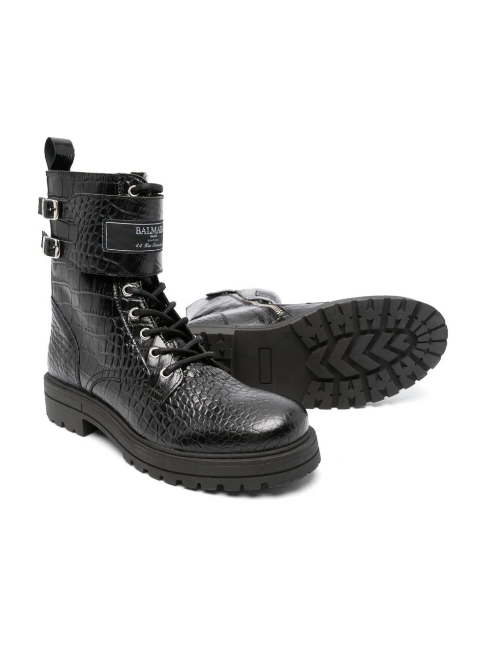 BALMAIN KIDS Stivali in pelle   Aggiorna il guardaroba delle scarpe della tua ragazza con gli stivali in pelle FW24 di BALMAIN KIDS. Realizzati al 100% in pelle per uno stile e una resistenza senza pari. Acquista ora!