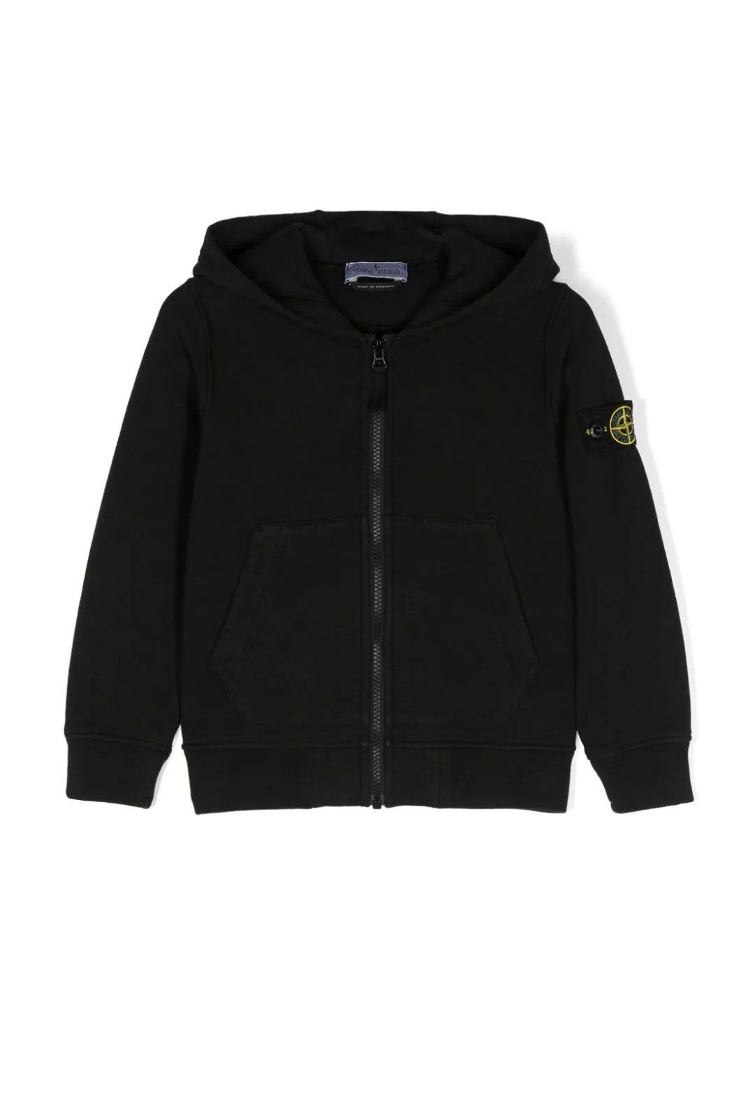 Stone Island Kids Sweatshirt Stay stylish and warm with this 100% cotton sweatshirt from Stone Island Kids' FW24 collection. Perfect for boys.