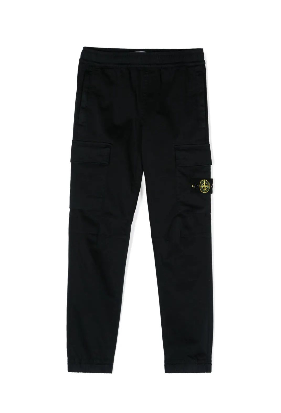 Stone Island Kids Pantaloni  Pantaloni eleganti e resistenti per ragazzi della collezione FW24 di Stone Island Kids. Realizzati con il 98% di cotone e il 2% di elastan per garantire comfort e flessibilità. Perfetti per ogni occasione.
