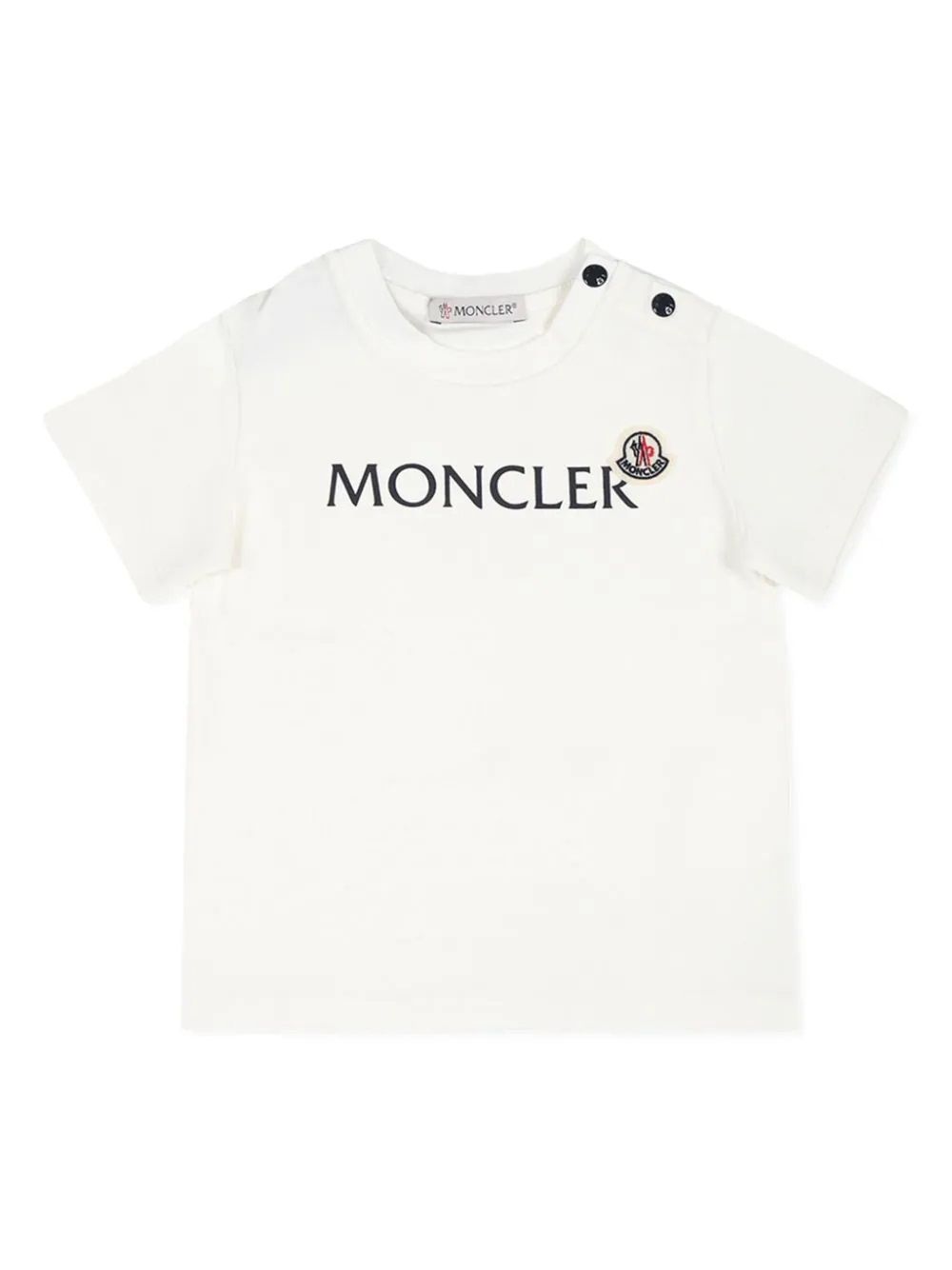 Moncler Kids T-Shirt High-quality cotton blend t-shirt for kids from Moncler Kids FW24 collection. Perfect for everyday wear. 92% cotton, 8% elastane.