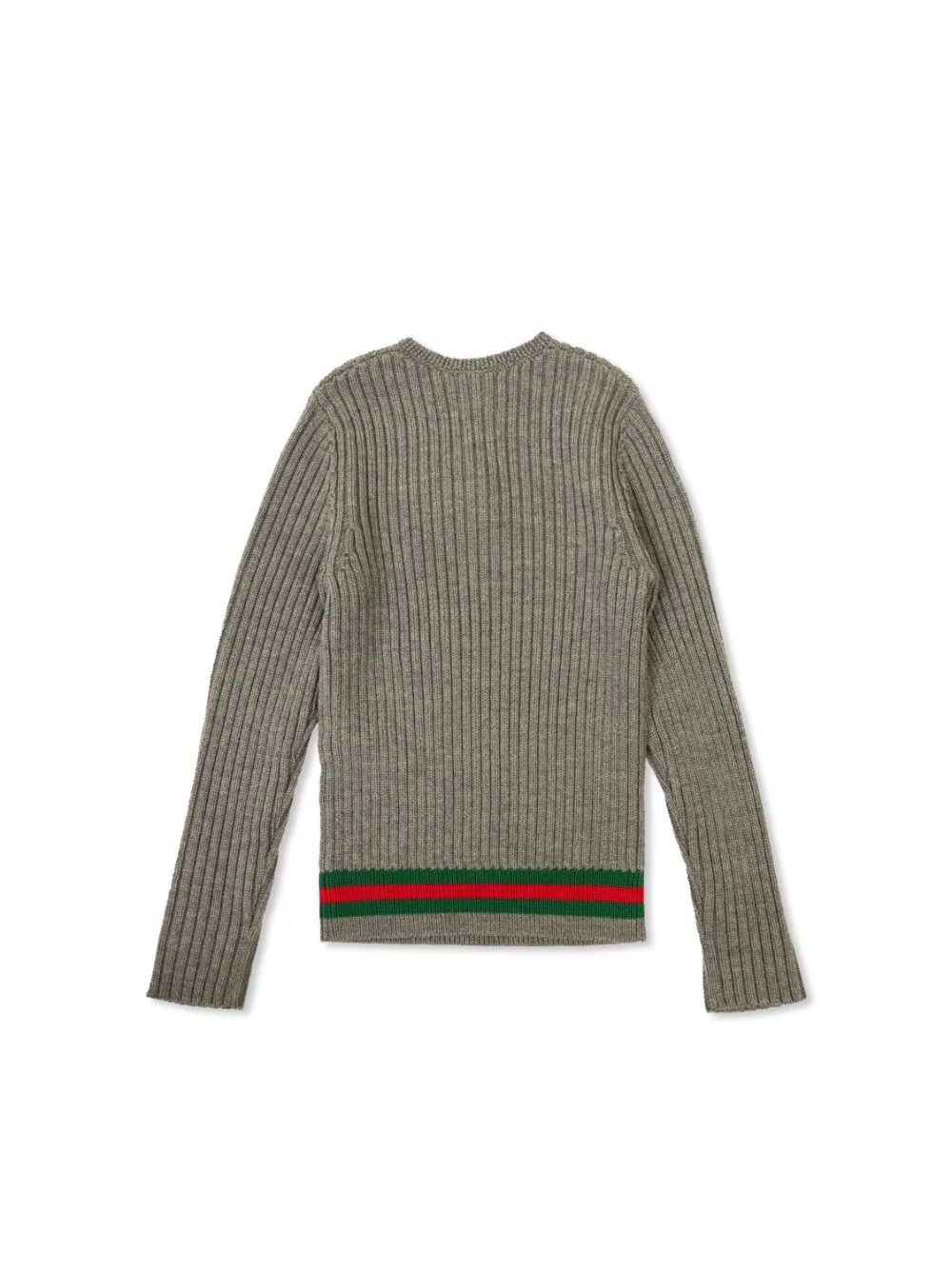GUCCI KIDS KNITWEAR Stay cozy and stylish with this 100% wool knitwear from GUCCI KIDS FW24 collection. Perfect for any occasion. Shop now!