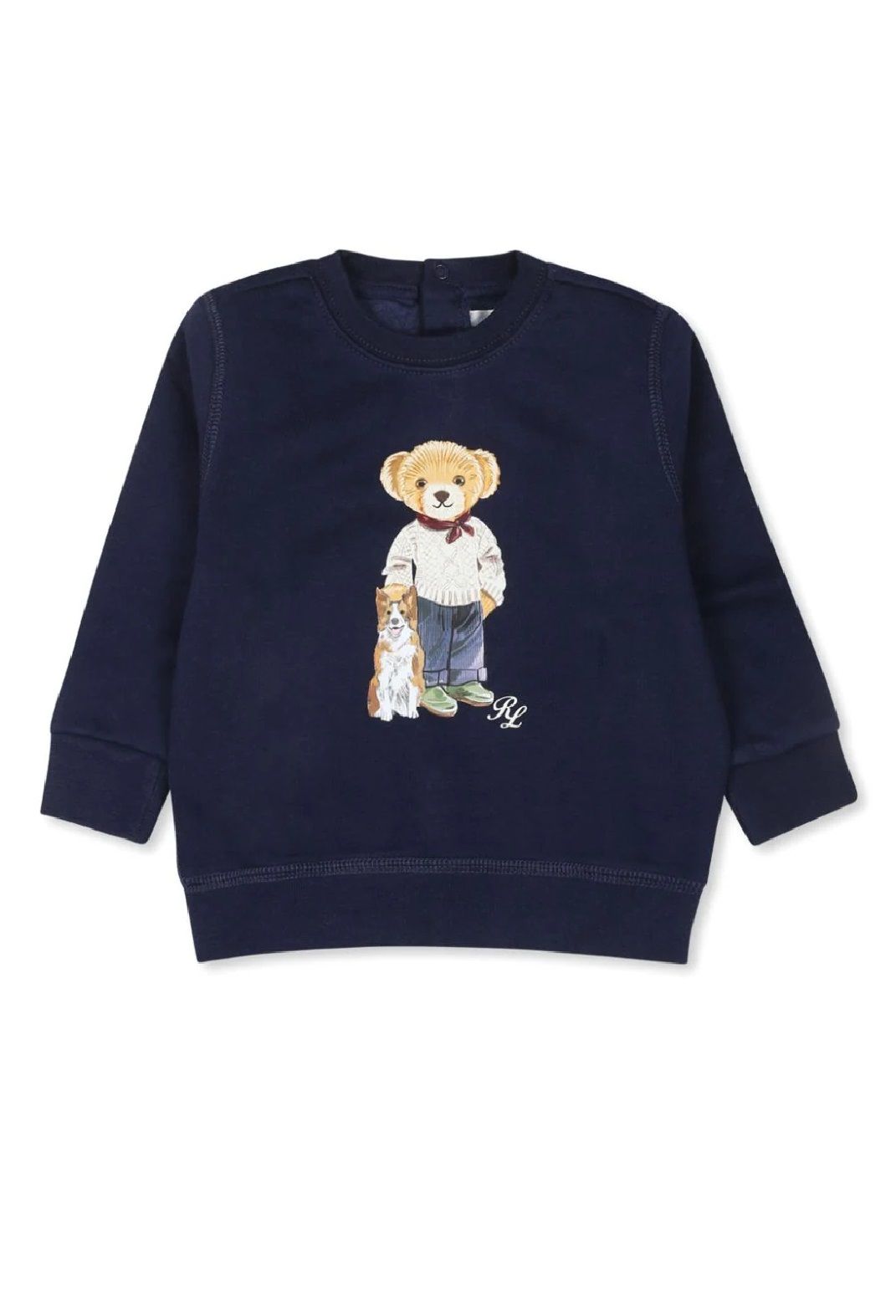 Ralph Lauren Kids Sweatshirt Stay cozy and stylish with this knit sweatshirt from Ralph Lauren Kids. Made with a blend of cotton and polyester, perfect for the FW24 season. Shop now!
