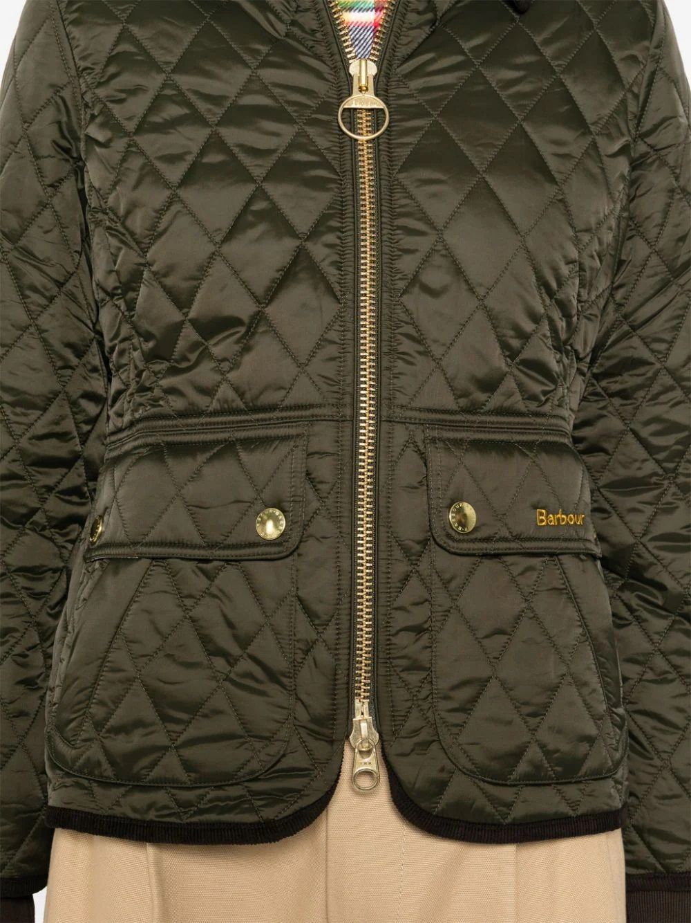 Barbour Women Padded Jacket Fitted Beadnell Quilt Barbour Piumino Donna Fitted Beadnell Quilt