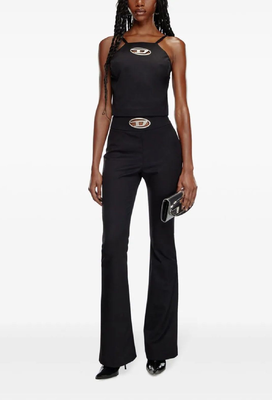 DIESEL P-ERSEUS Pants for Women Upgrade your wardrobe with stylish DIESEL pants for women. Perfect for FW24 season. 53%PL 43%WO 4%EA composition. Shop now!