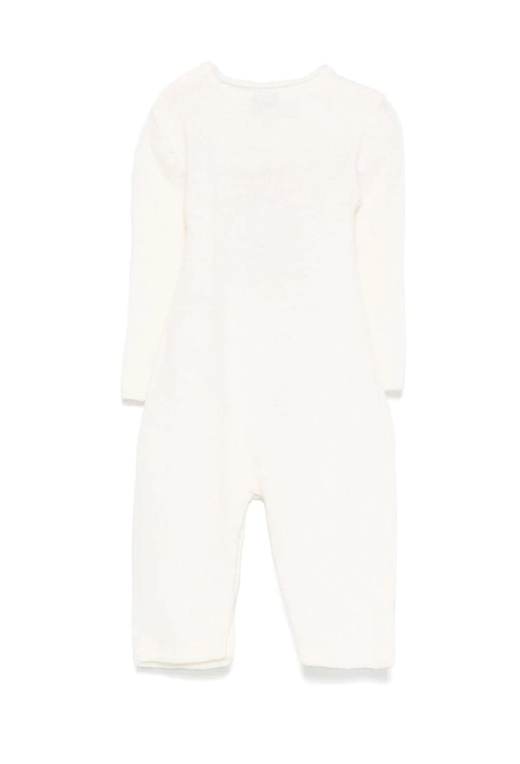 IL GUFO KIDS TUTINA  Rimani accogliente e alla moda con questo tutina in lana al 100% della collezione IL GUFO KIDS FW24. Perfetto per il guardaroba del tuo piccolo.