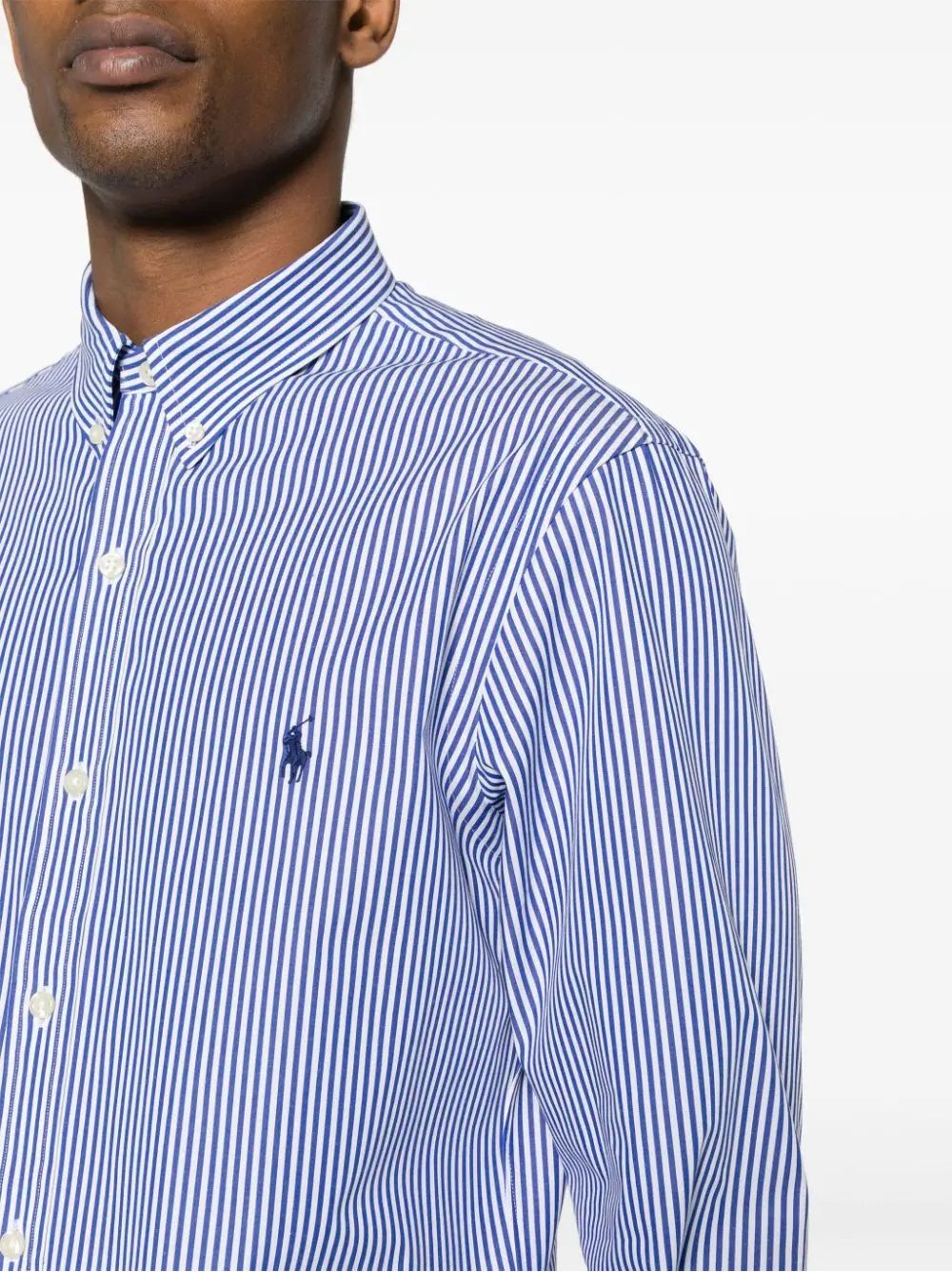 RALPH LAUREN Shirt for man SLIM FIT STRIPED STRETCH POPLIN SHIRT