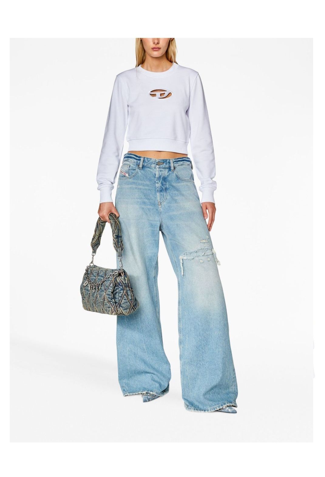 DIESEL F-SLIMMY-OD Felpa da donna