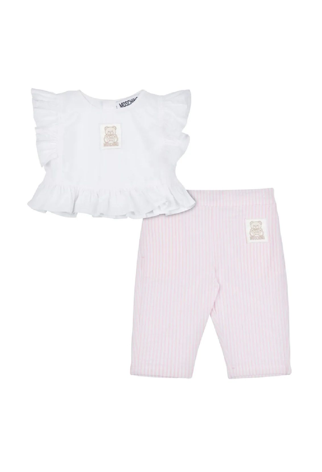 MOSCHINO KIDS Girl's Set  BLUSA E PANTALONE