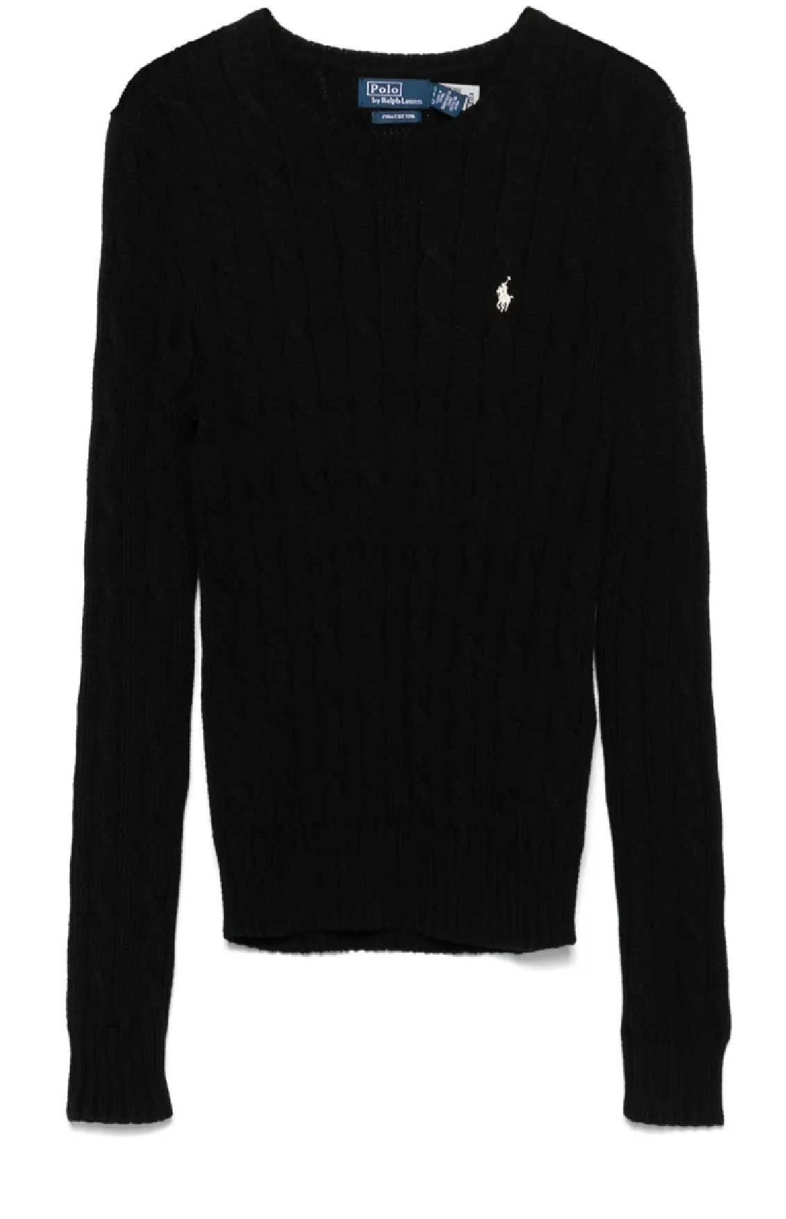 Ralph Lauren Women's Knitwear CABLE KNIT COTTON CREWNECK SWEATER