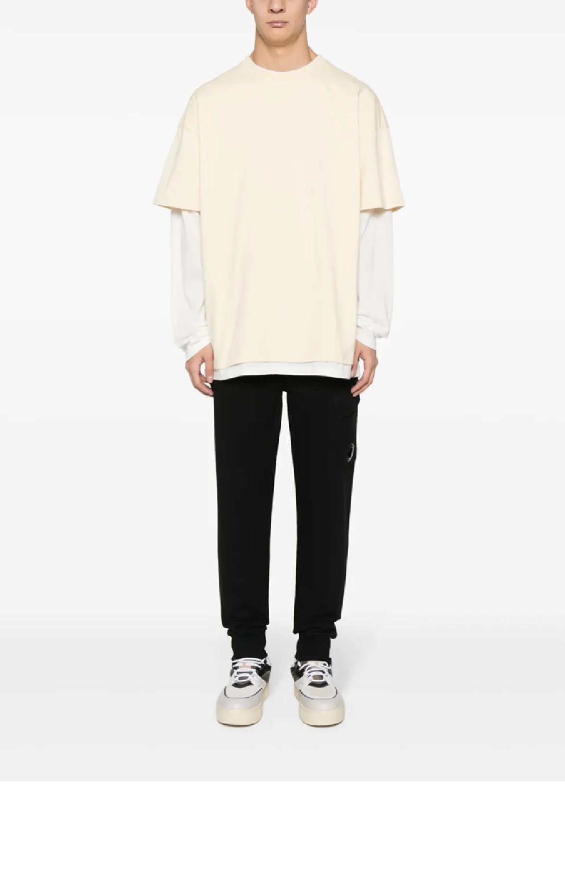 CP Company Pants for man DIAGONAL RAISED FLEECE LENS SWEATPANTS