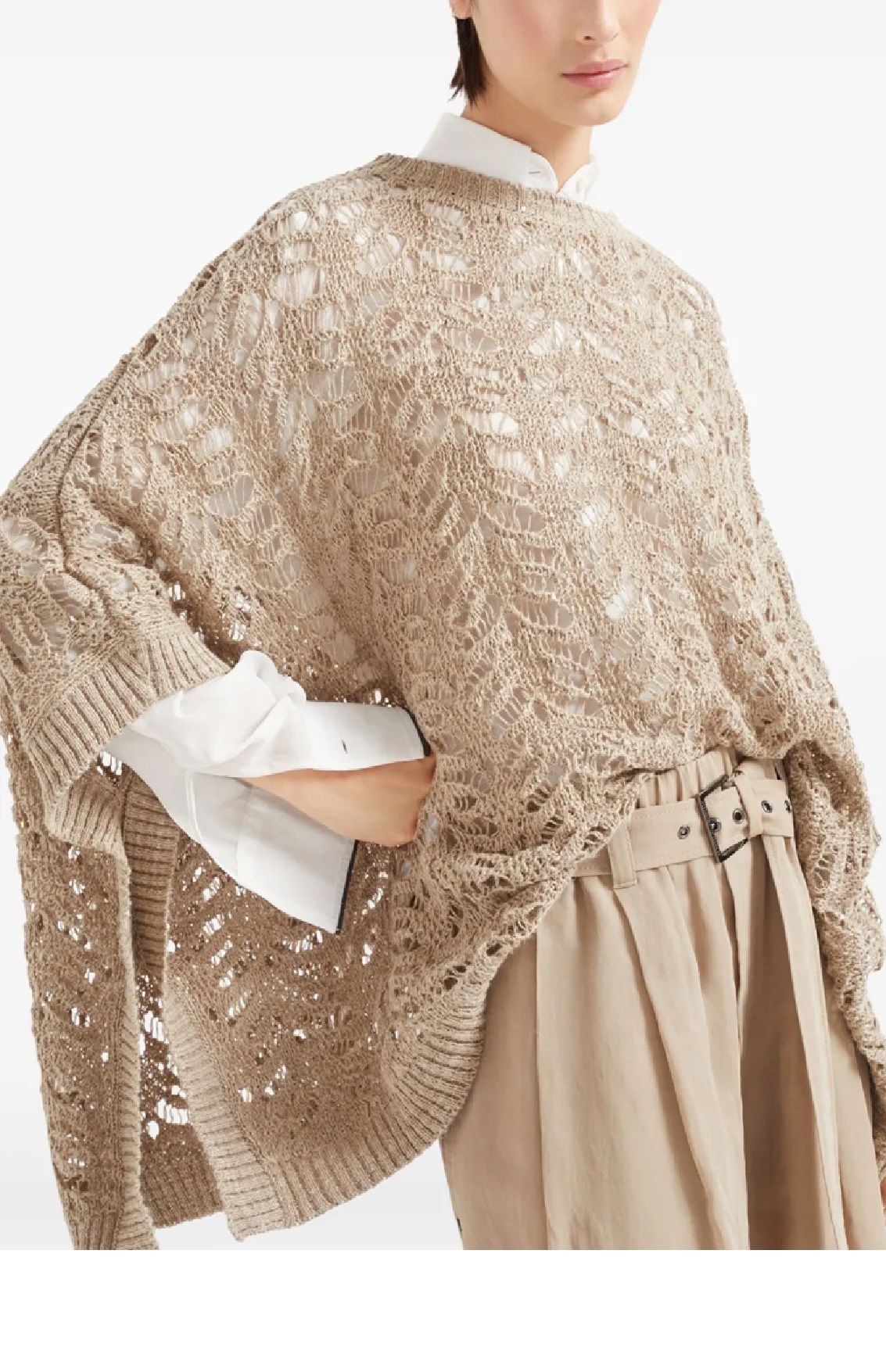 BRUNELLO CUCINELLI Knitwear for Women  SCOLLO BARCA M/C