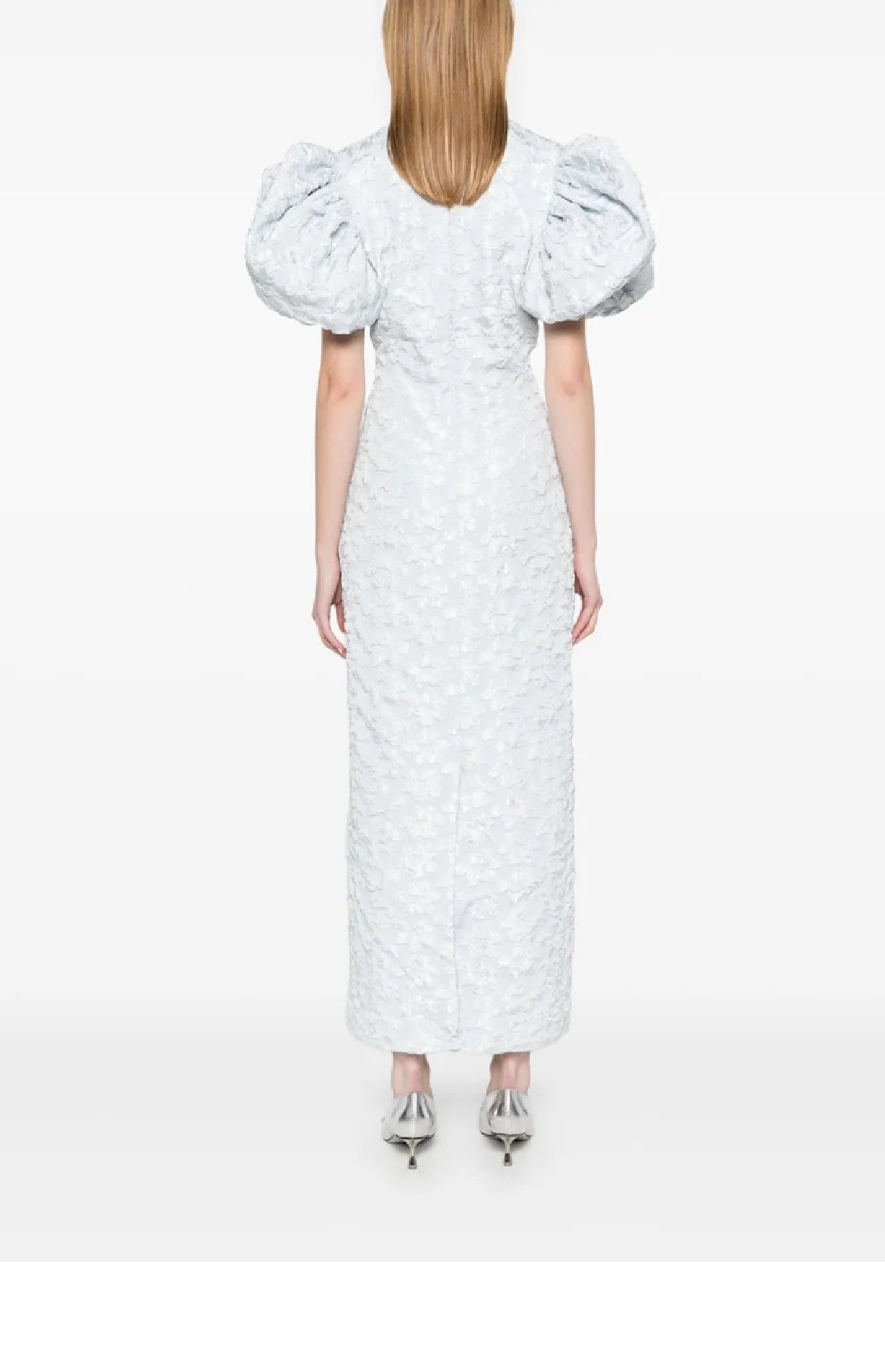 ROTATE Dress JACQUARD MIDI PUFFY DRESS