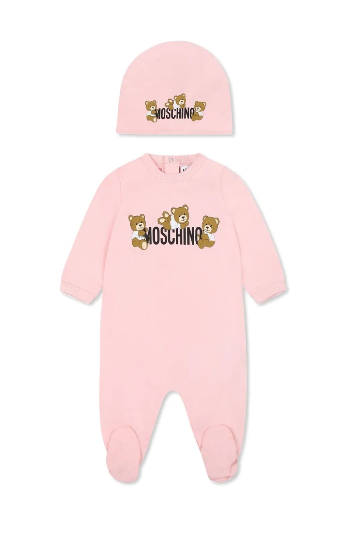 MOSCHINO KIDS SET TUTINA BERRETTO