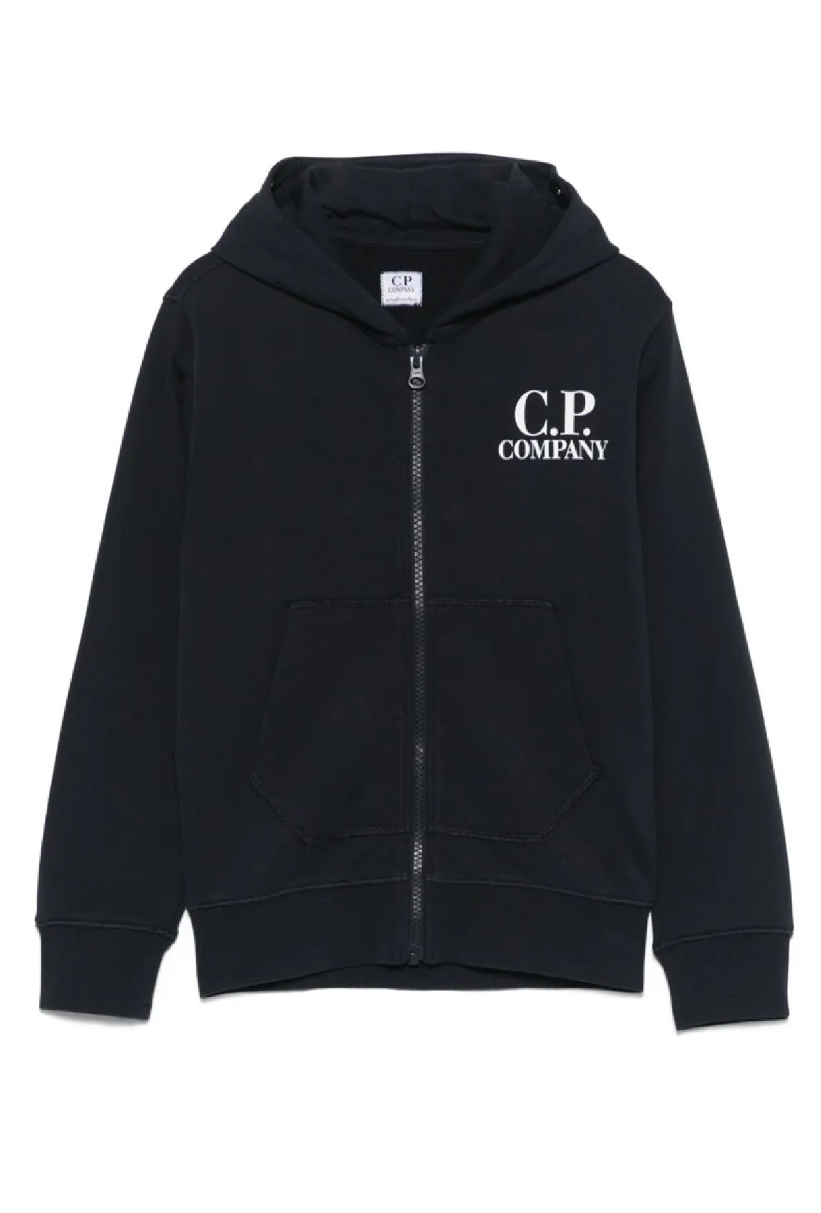 CP Company Kids Hooded Zip Sweatshirt  FELPA ZIPPATA CON CAPPUCCIO