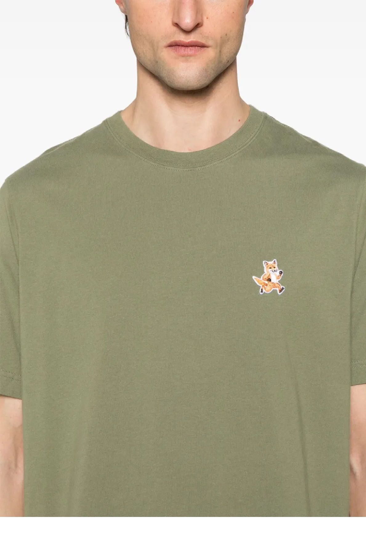 MAISON KITSUNE' SPEEDY FOX PATCH T-Shirt  SPEEDY FOX PATCH COMFORT T-SHIRT
