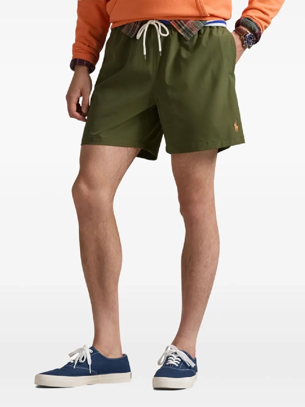 Ralph Lauren Men's Beachwear TRAVELER MID TRUNK