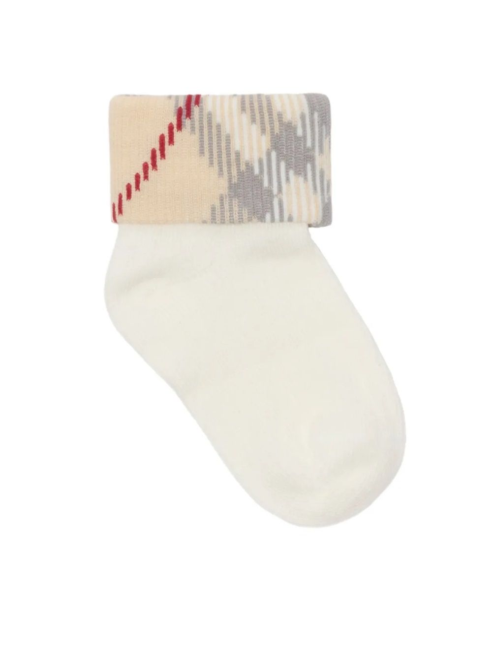 BURBERRY KIDS SET SOCKS CHK TURN BACK SET