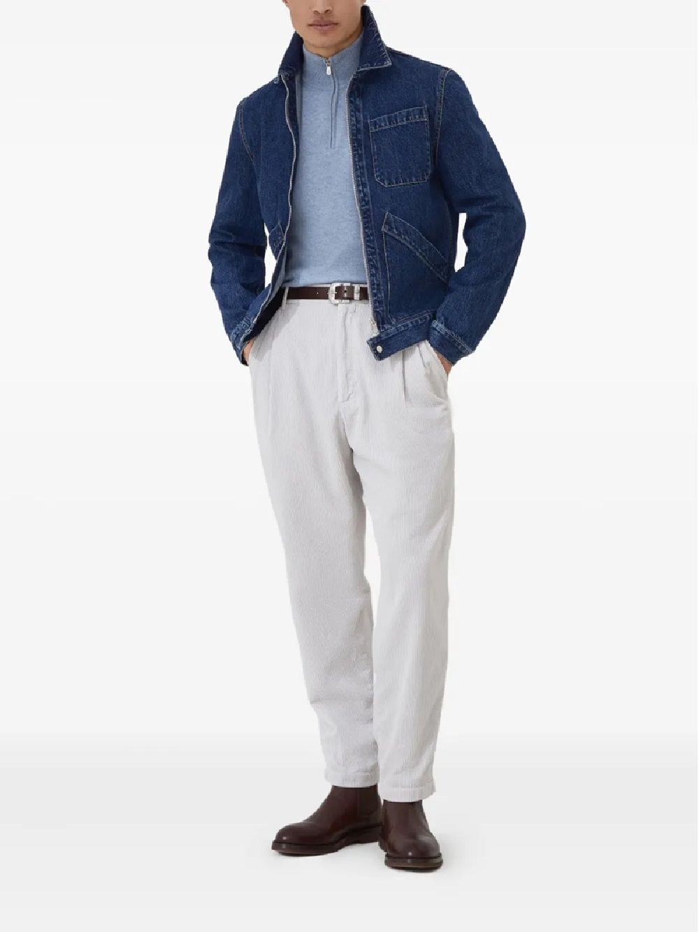 BRUNELLO CUCINELLI KNITWEAR for man LUPETTO C/ZIP M/L