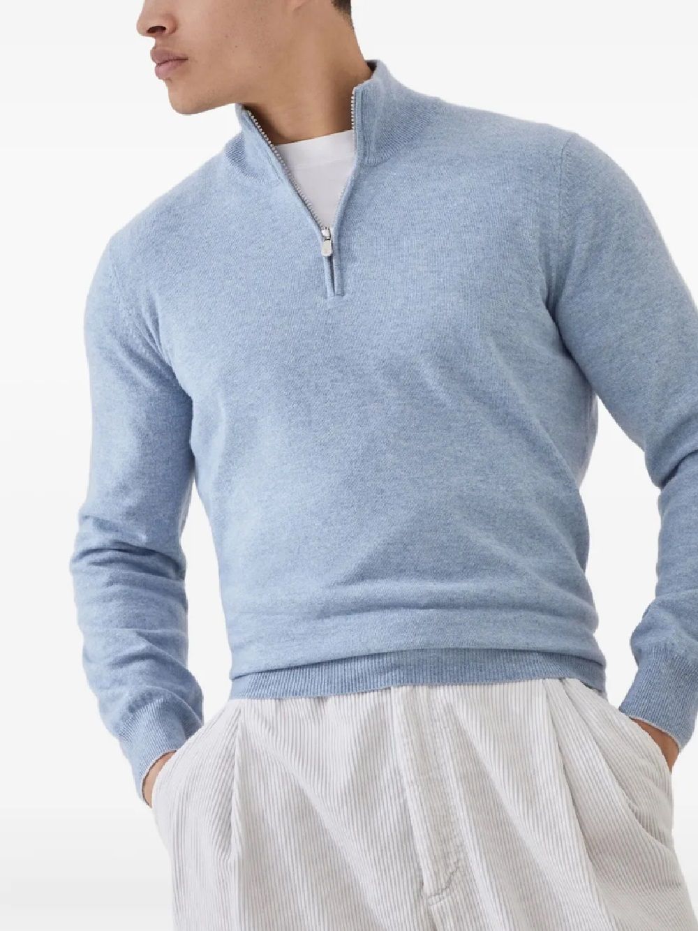 BRUNELLO CUCINELLI KNITWEAR for man LUPETTO C/ZIP M/L