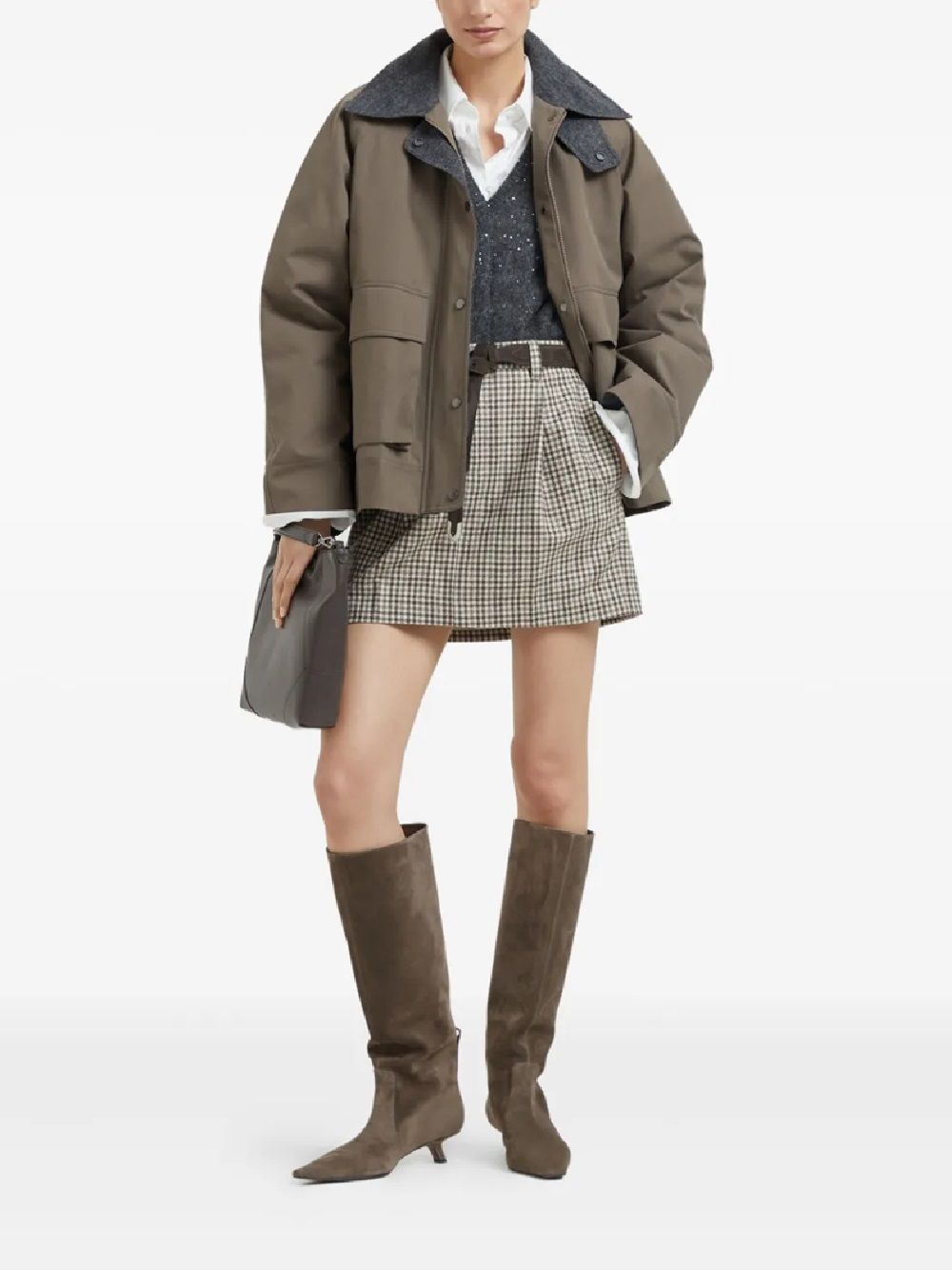 BRUNELLO CUCINELLI KNITWEAR for woman SCOLLO V M/L