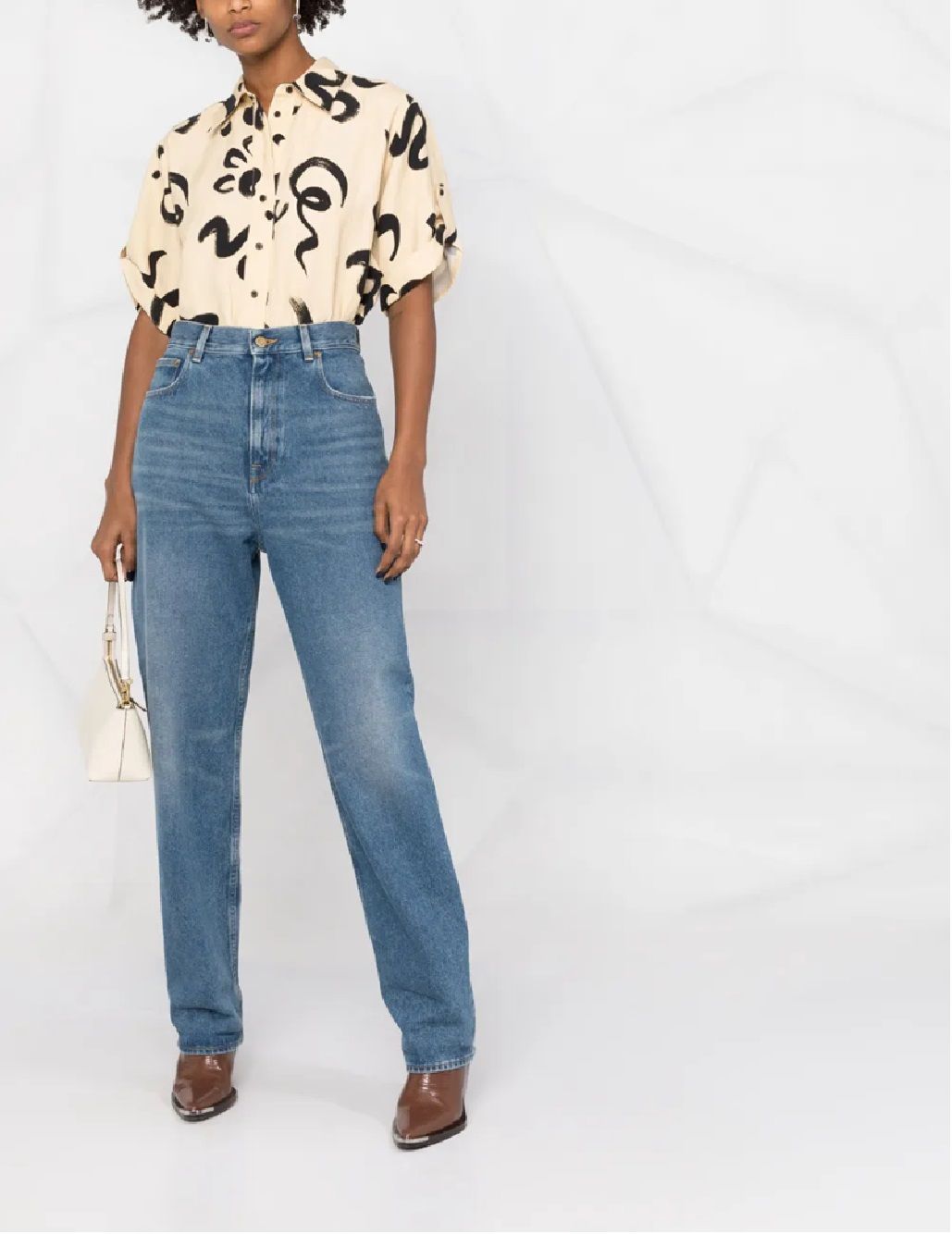 Golden Goose DB Denim Pants for woman GOLDEN KIM MEDIUM WASHED DENIM