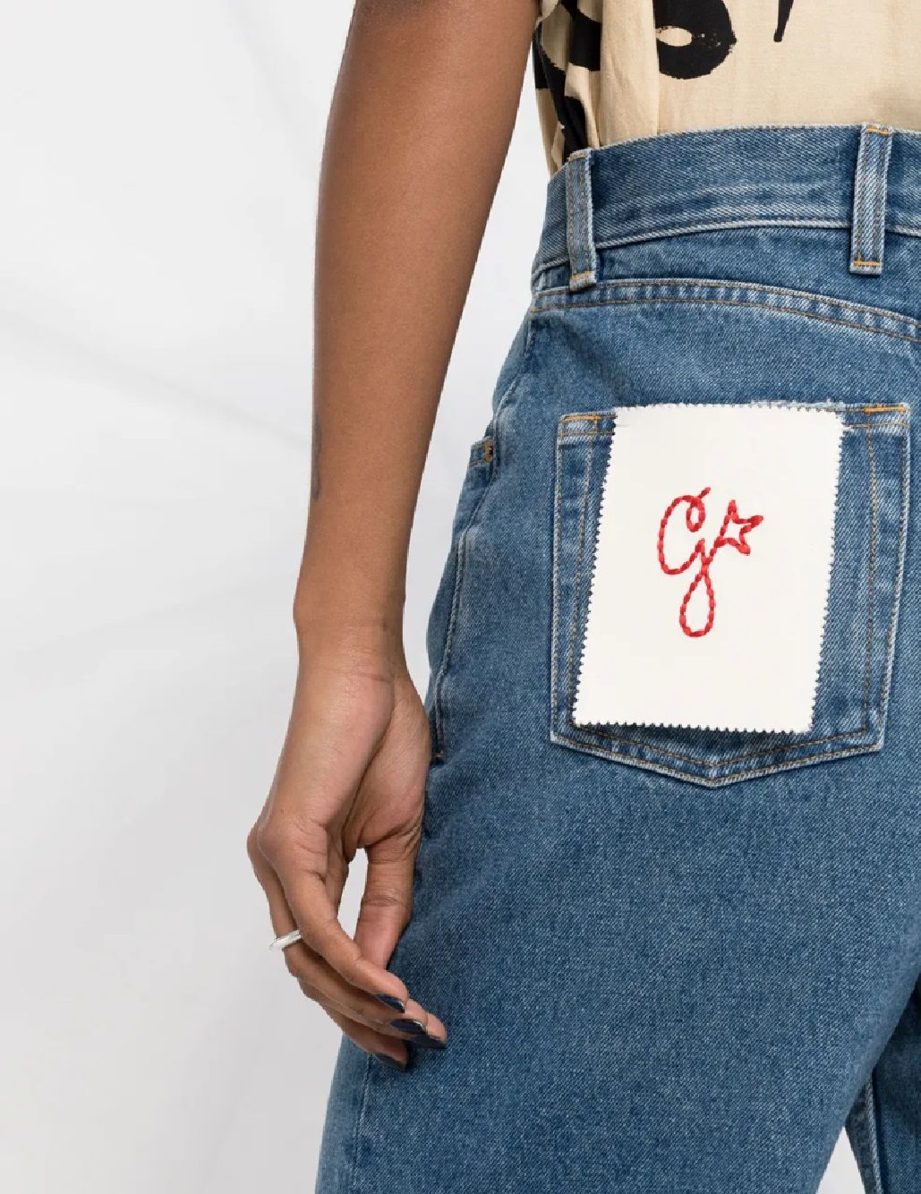 Golden Goose DB Denim Pants for woman GOLDEN KIM MEDIUM WASHED DENIM