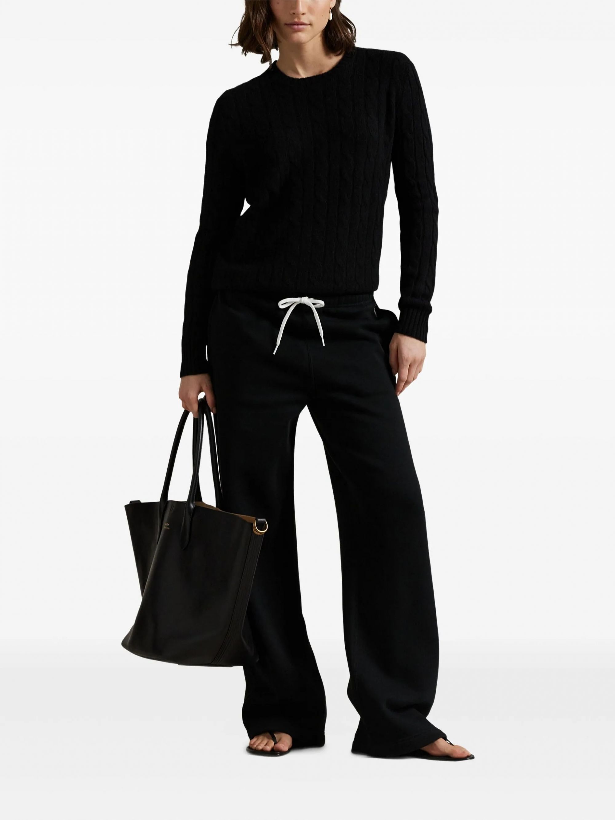 Polo Ralph Lauren sweatpants woman  KNIT OPEN BOTTOM SWEATPANTS