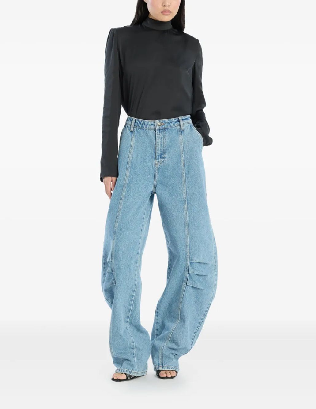 SATIN DRAPY BACK TOP SATIN DRAPY BACK TOP