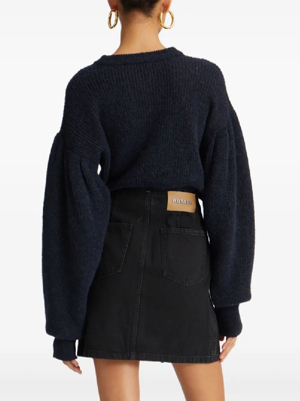 ROTATE KNITWEAR KNIT PUFF CREWNECK