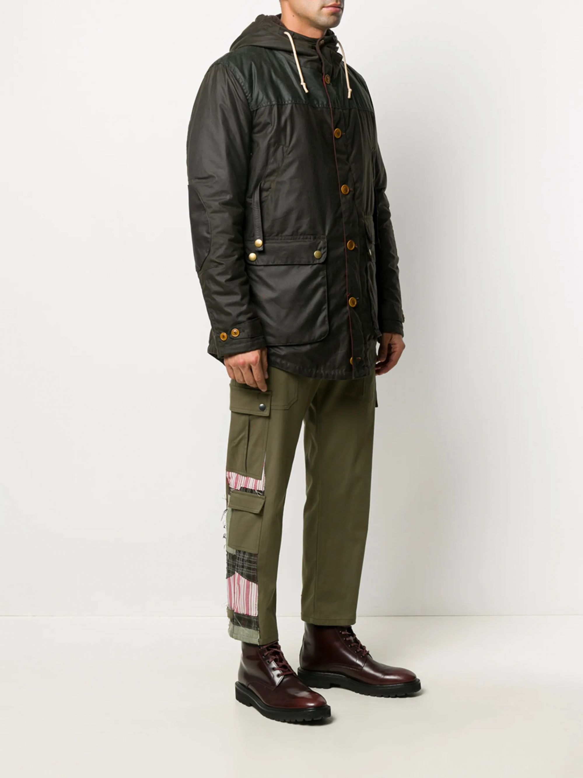Barbour Men Padded Jacket Game Parka Wax Barbour Piumino Uomo Game Parka Wax