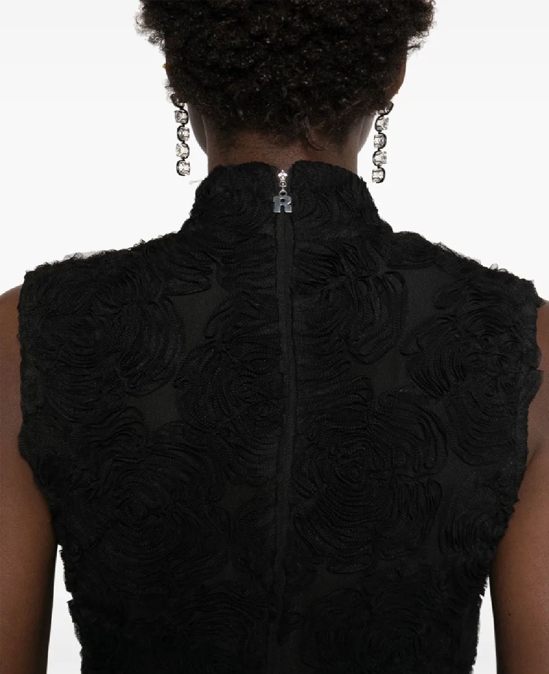 ROTATE DRESS FOR WOMEN FLOWER MESH MAXI DRESS