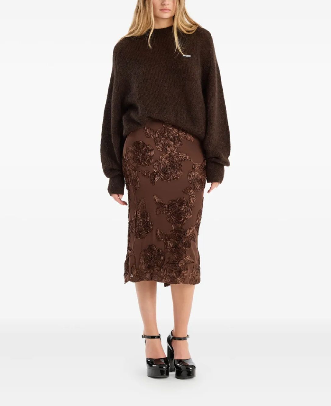 Rotate Knitwear for woman LIGHT KNIT LOGO SWEATER